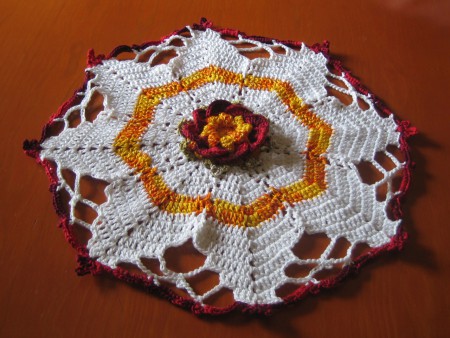 Centro de mesa  com flor Noemi